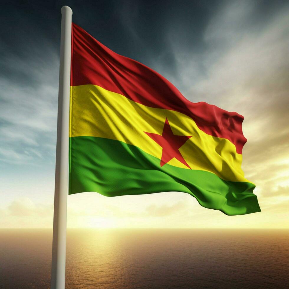 flag of Togo high quality 4k ultra hd photo
