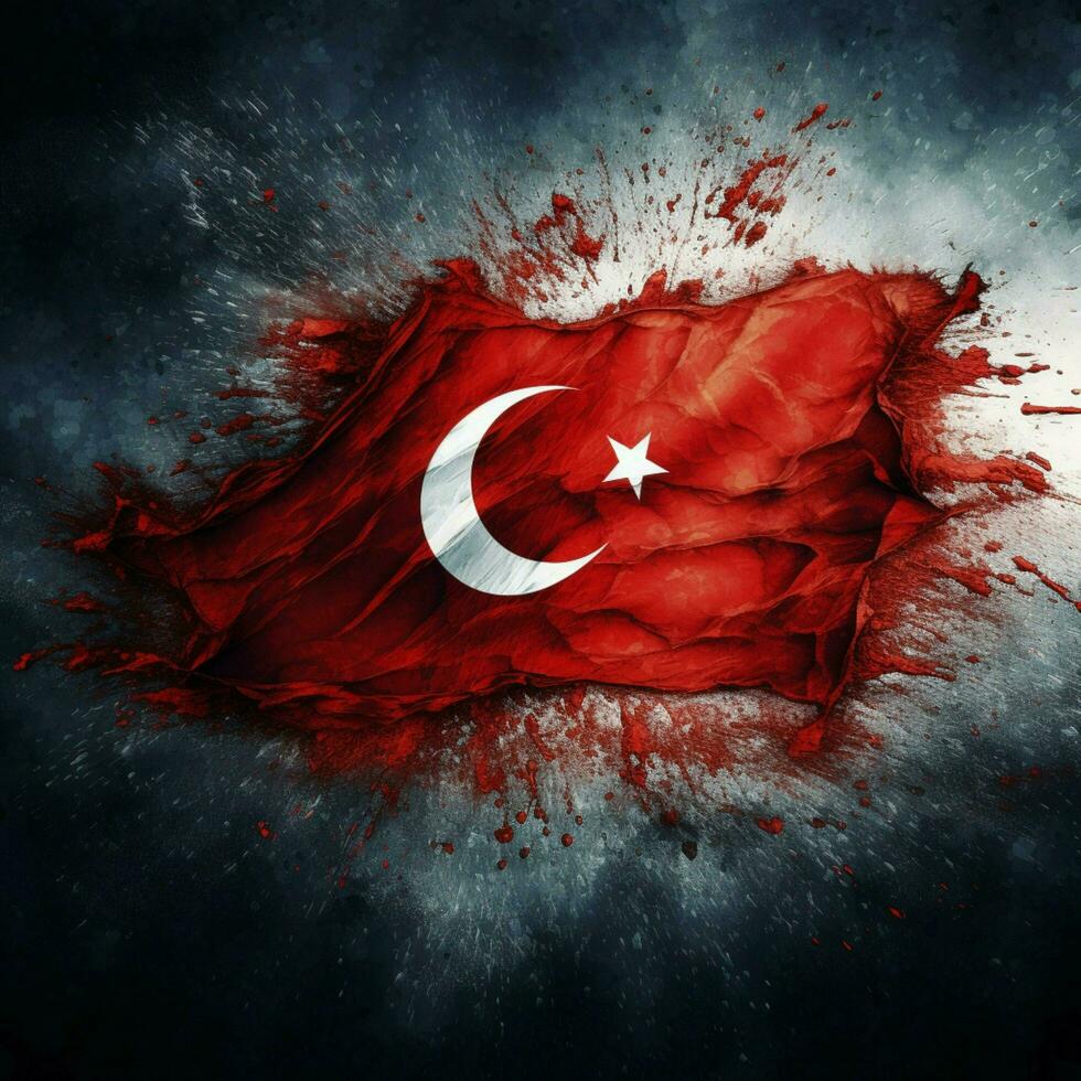 flag of Turkey high quality 4k ultra h photo