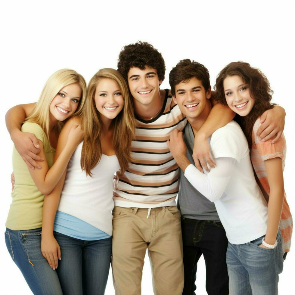 friends with white background high quality ultra hd photo