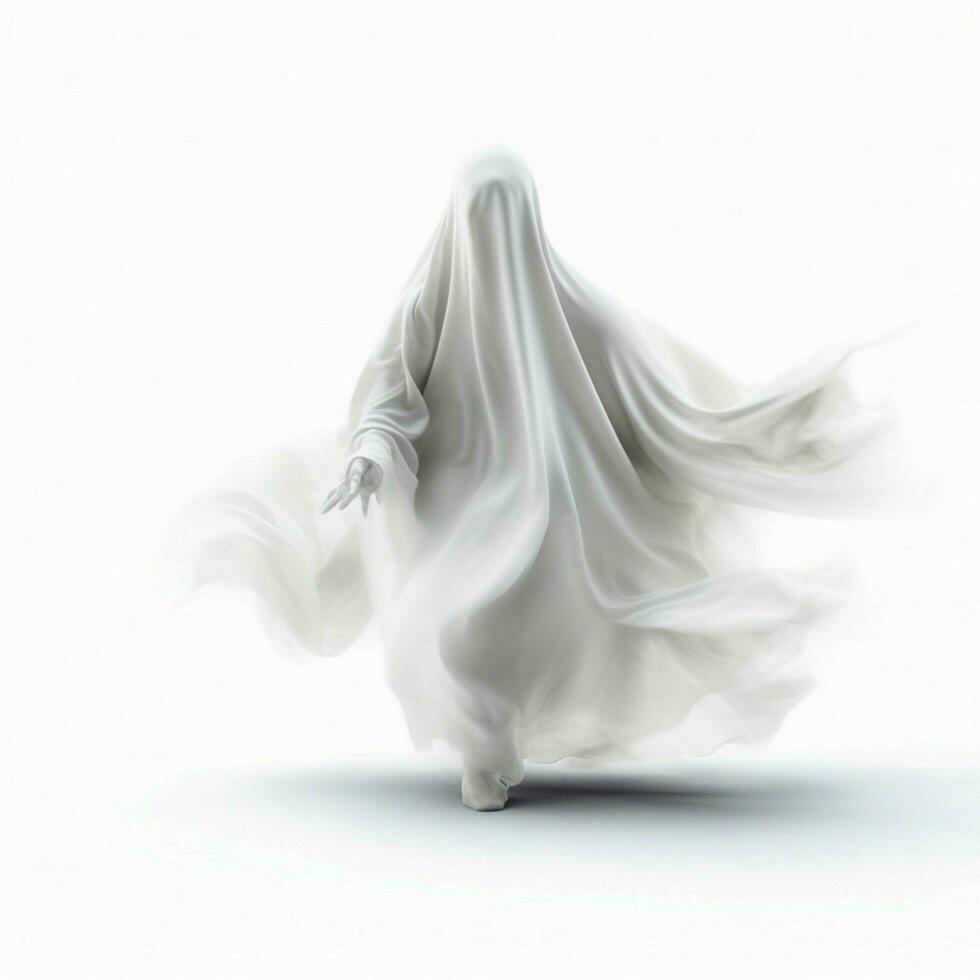 fantasma con blanco antecedentes alto calidad ultra hd foto