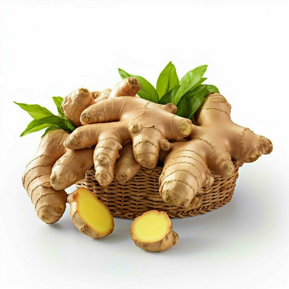 ginger with white background high quality ultra hd 30668174 Stock Photo