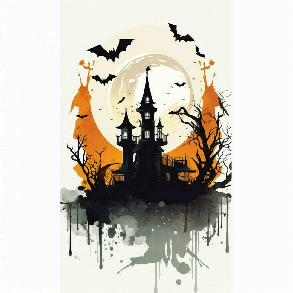 halloween flyers with white background high quality photo