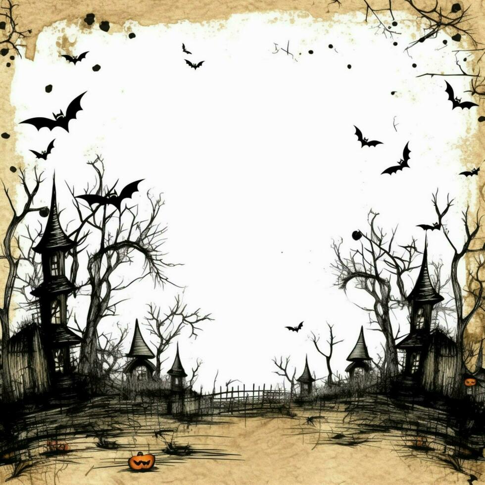 halloween background with white background high photo