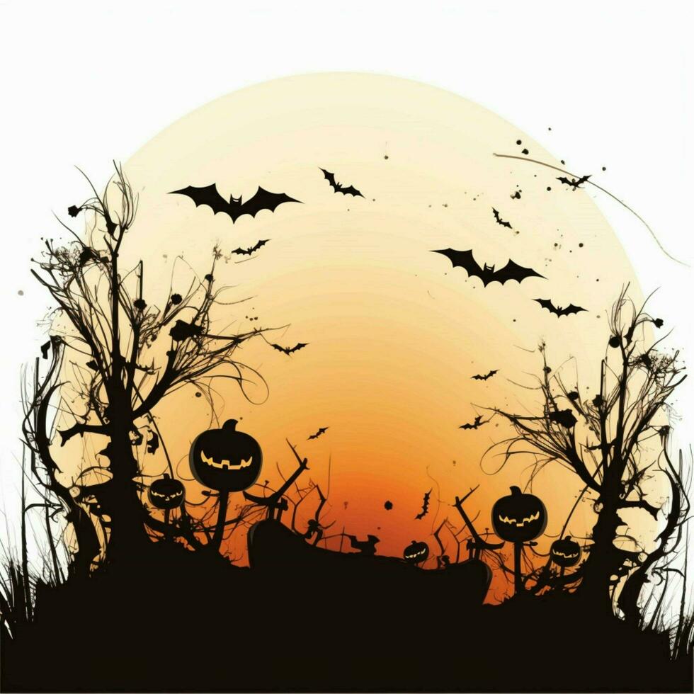 halloween flyers with white background high quality photo