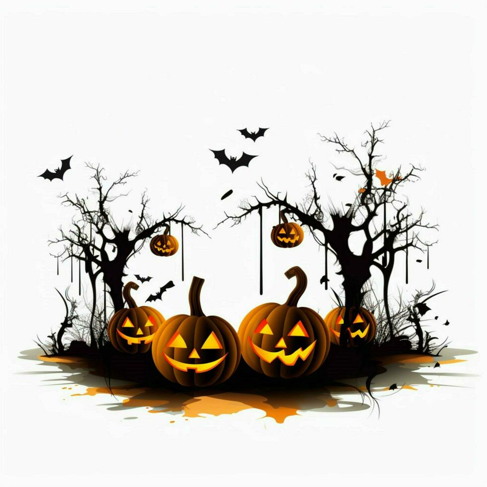 halloween with white background high quality ultra photo