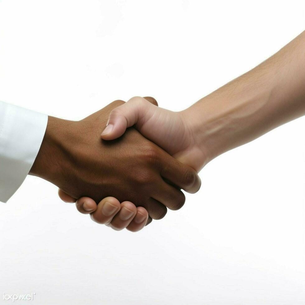 handshake with white background high quality ultra photo