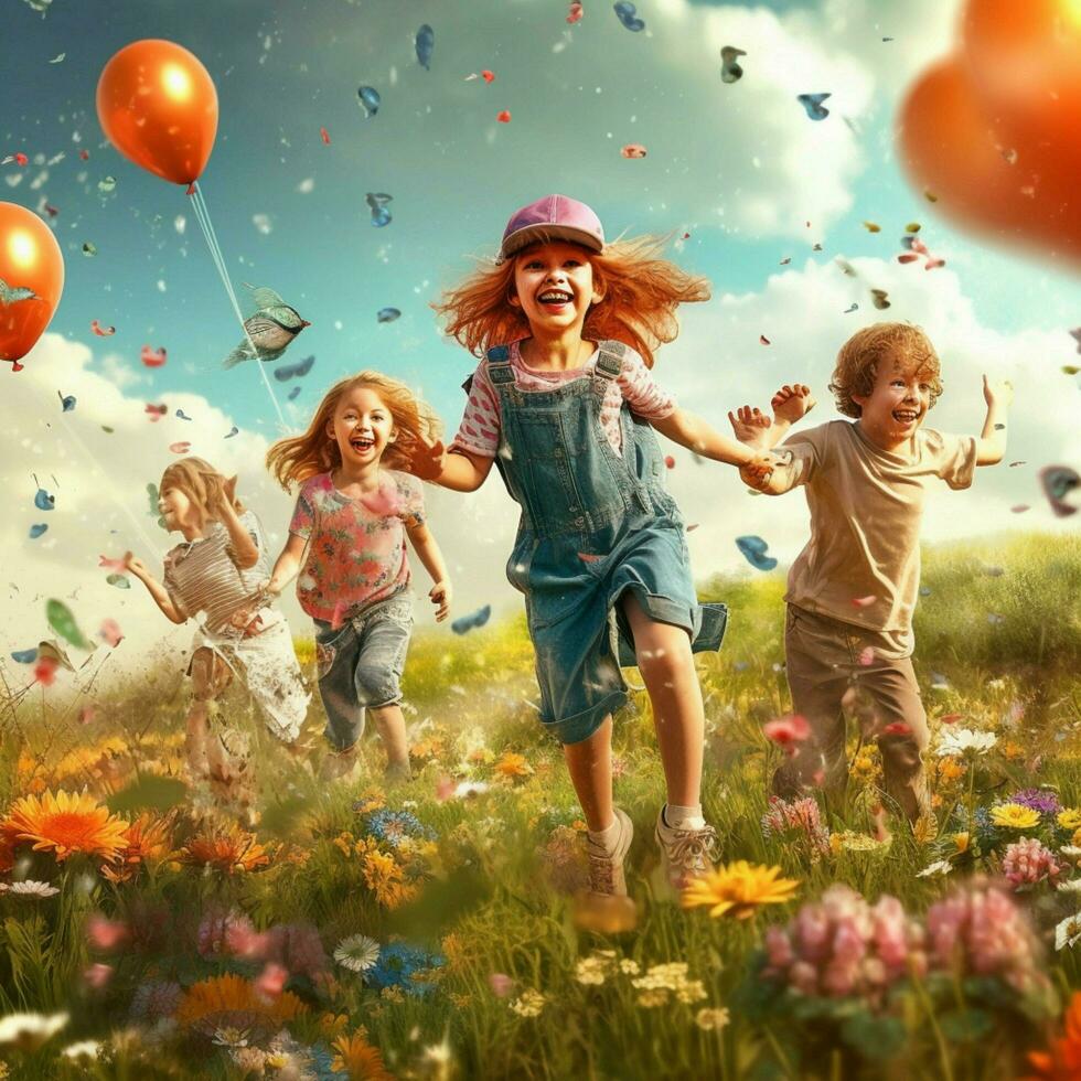 happy childrens day high quality 4k ultra hd hdr photo