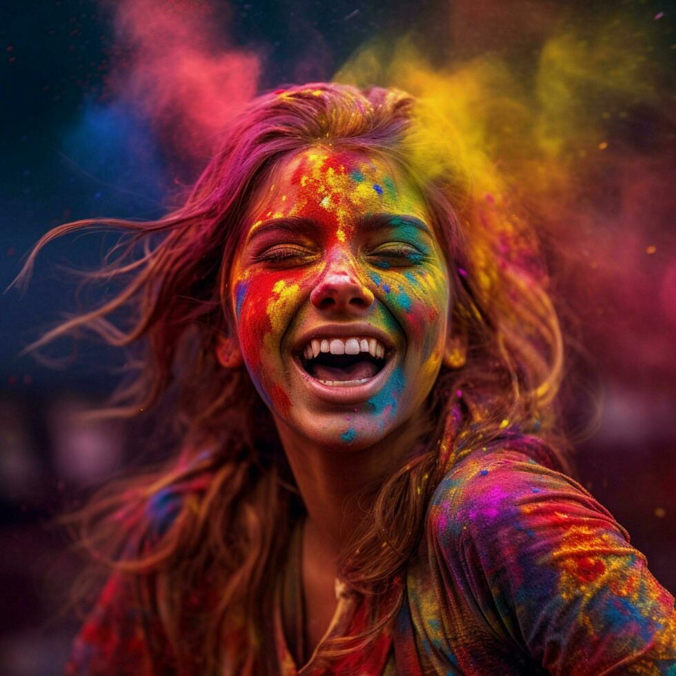 happy holi high quality 4k ultra hd hdr photo