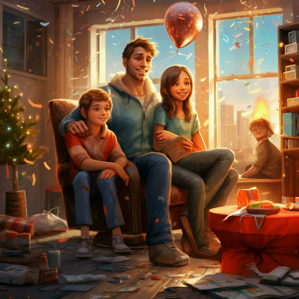 happy new year family high quality 4k ultra hd h photo