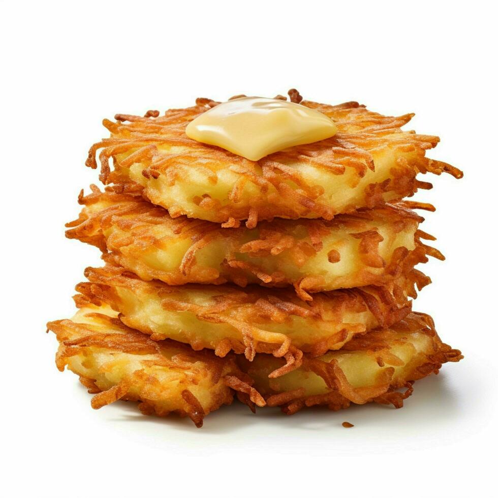 hash browns with white background high quality ultra photo