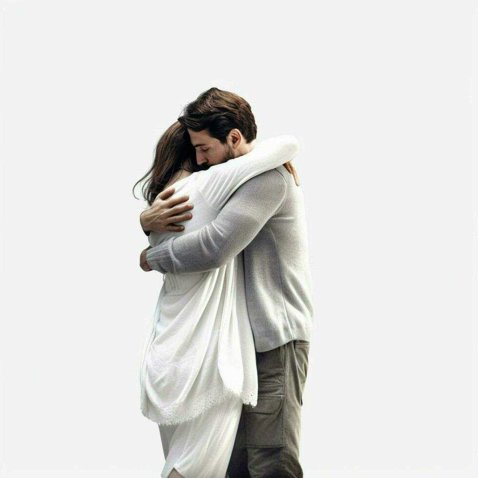 hug with white background high quality ultra hd photo