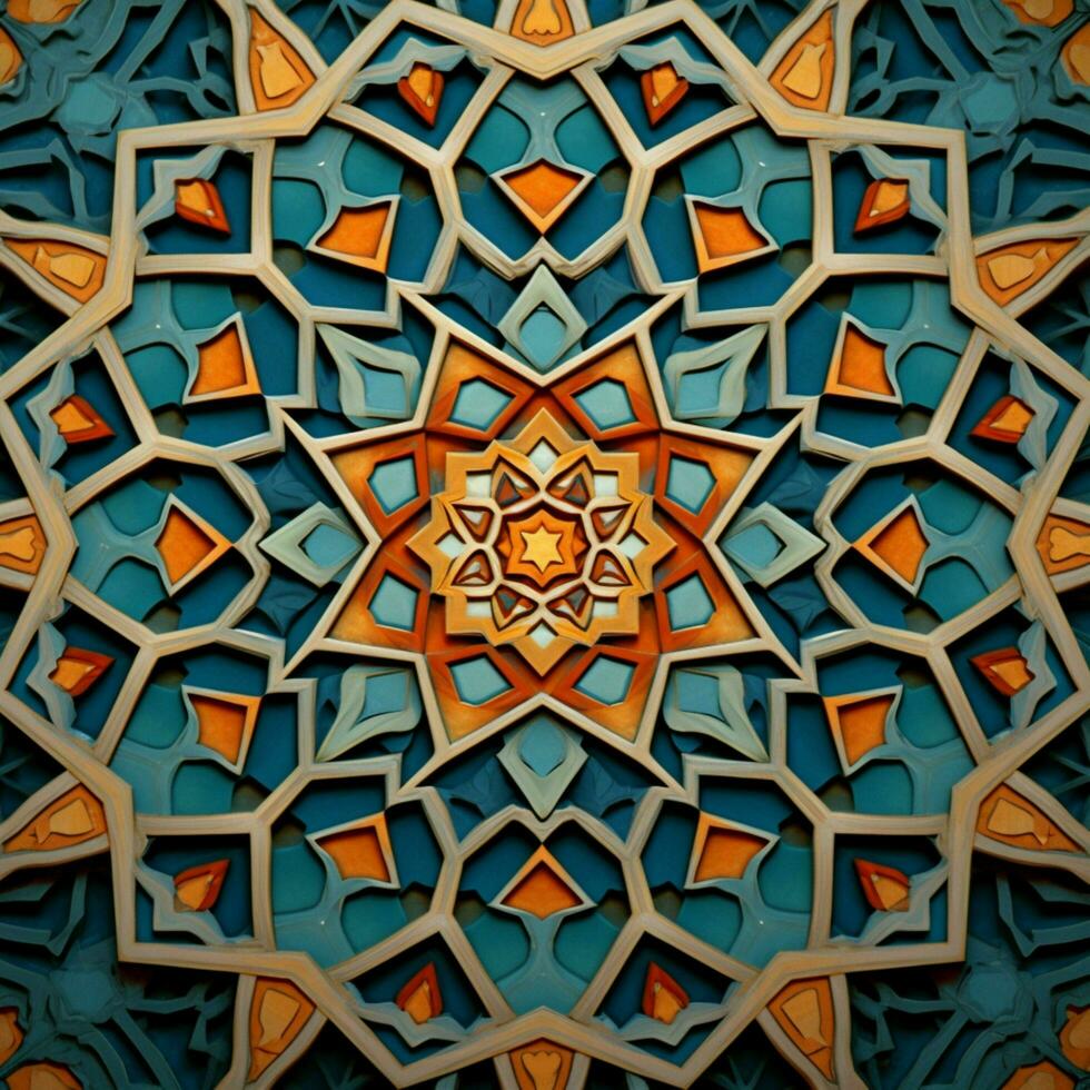 islamic patterns high quality 4k ultra hd hdr photo