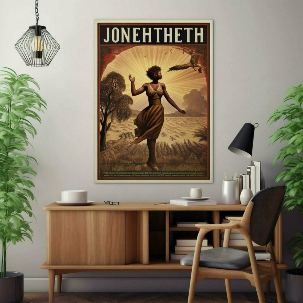 juneteenth poster high quality 4k ultra hd hdr photo