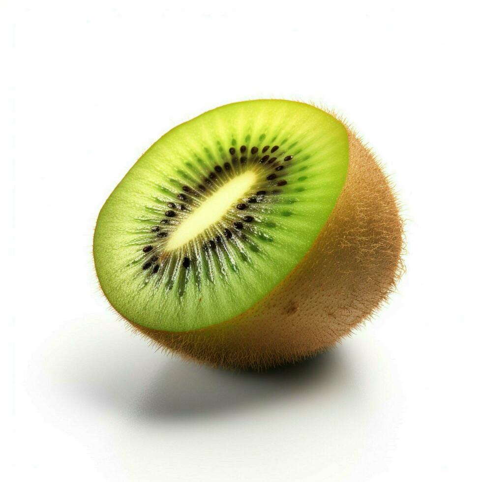 kiwi con blanco antecedentes alto calidad ultra hd foto