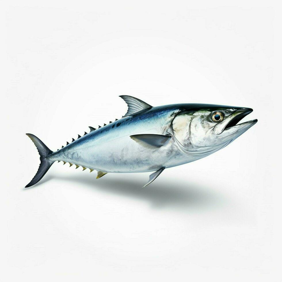 kingfish with white background high quality ultra photo