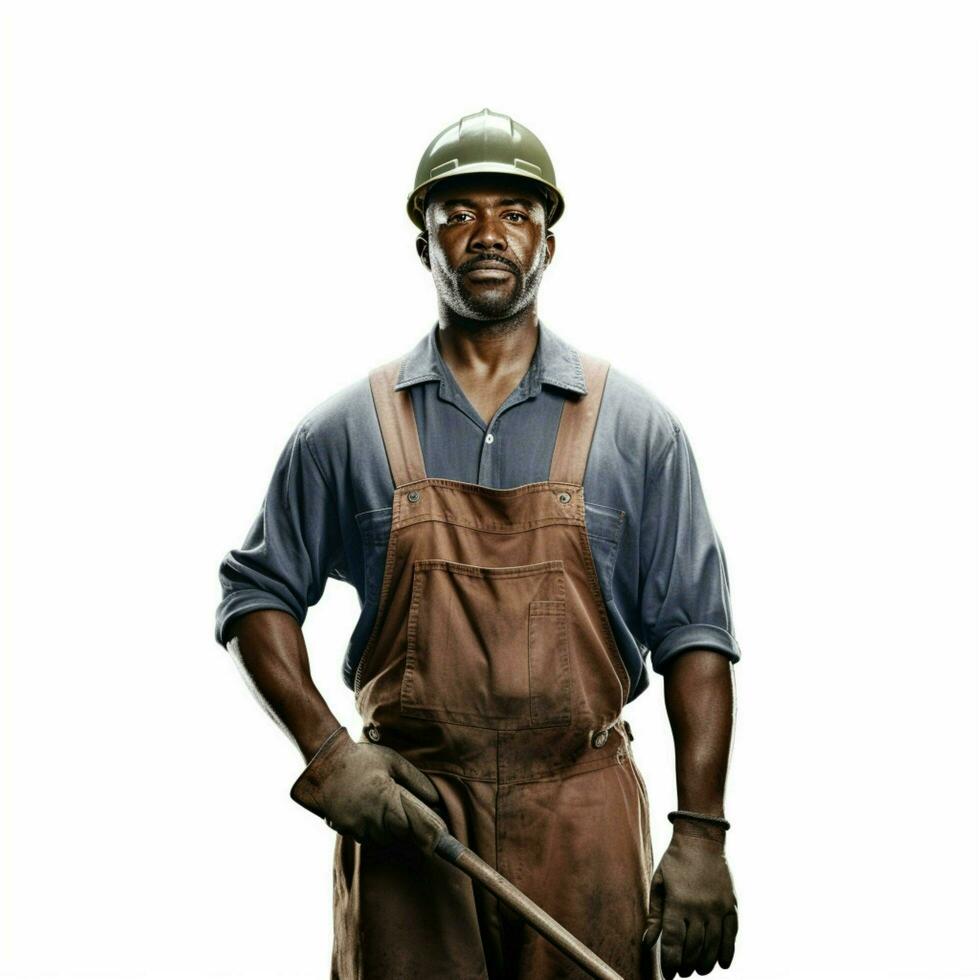 labour day worker with white background high quality photo