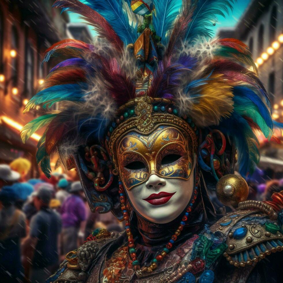 mardi gras high quality 4k ultra hd hdr photo