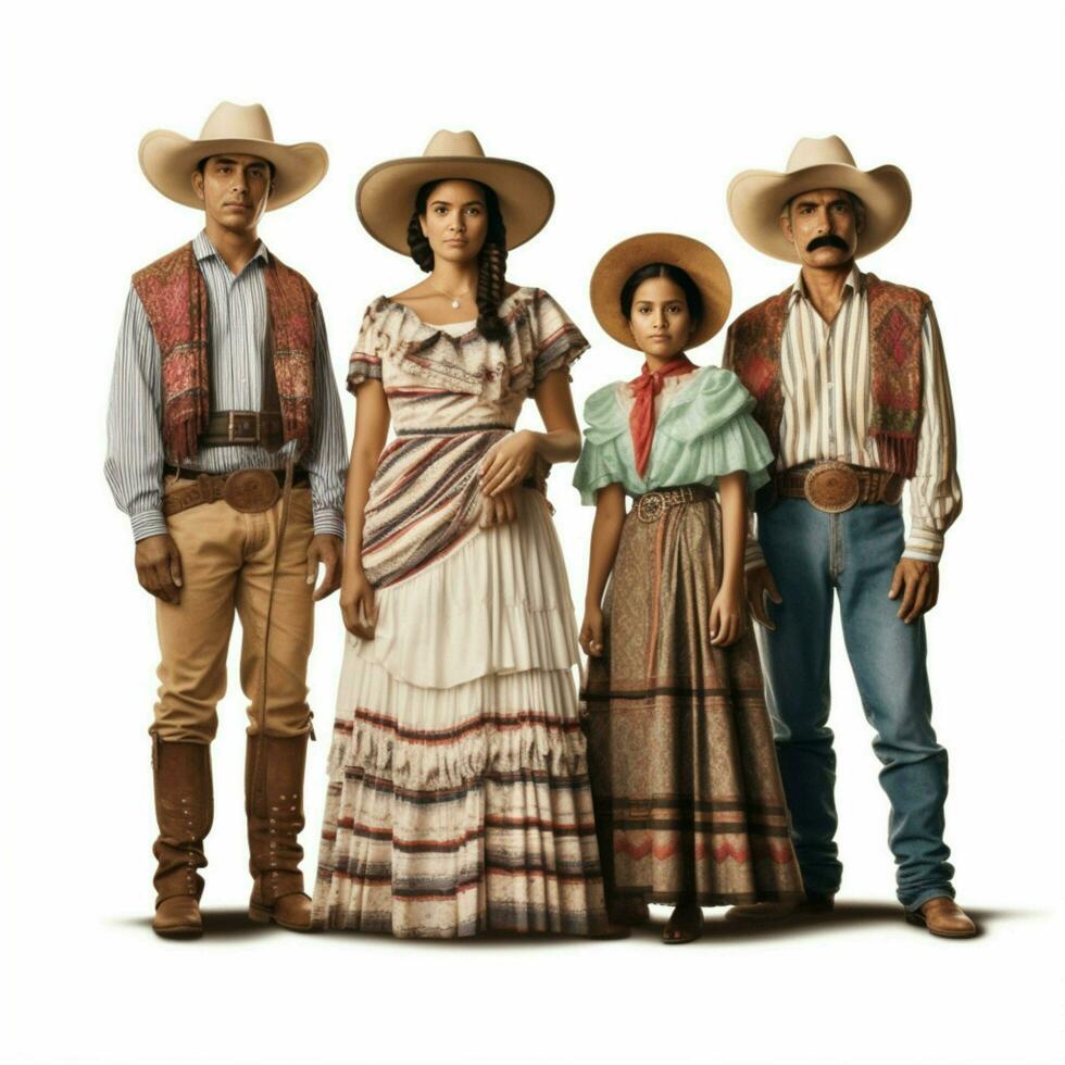 maxican familia con blanco antecedentes alto calidad foto