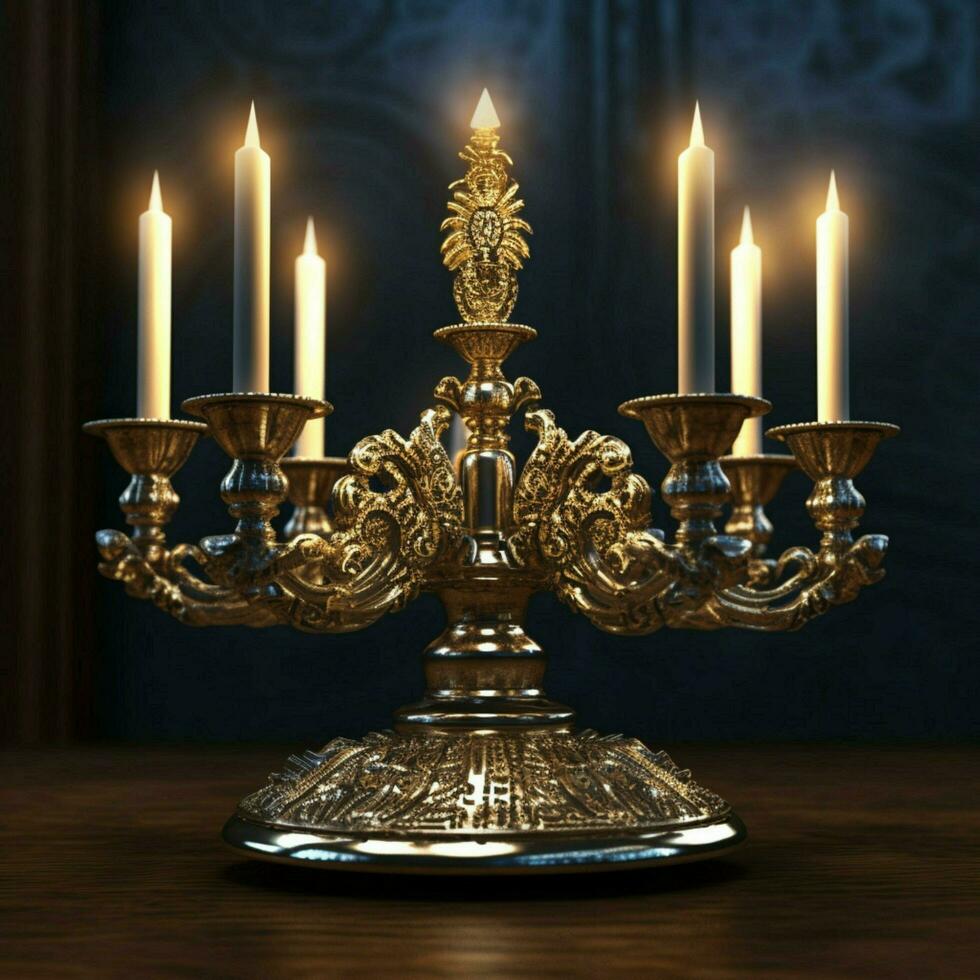 menorah high quality 4k ultra hd hdr photo