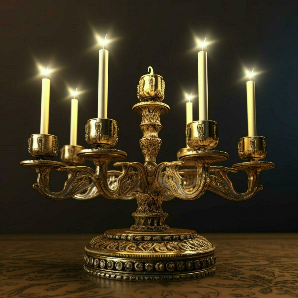 menorah high quality 4k ultra hd hdr photo