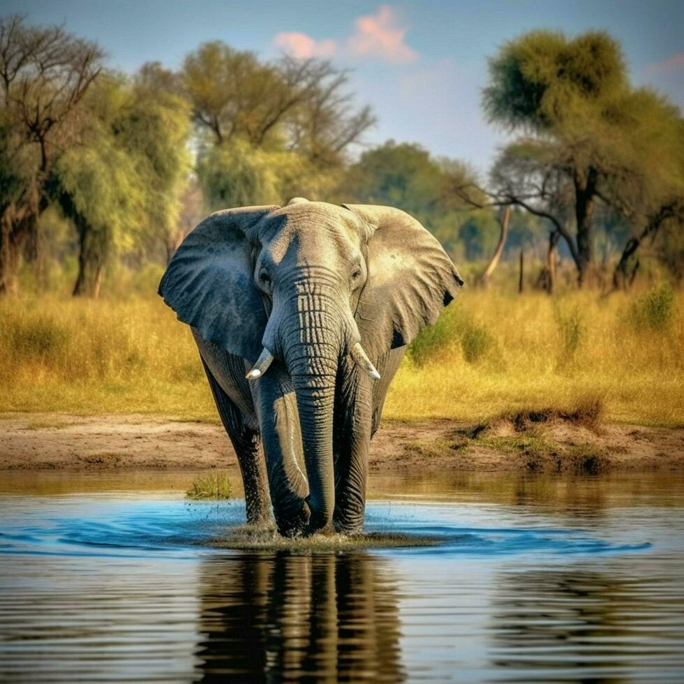 nacional animal de Botswana alto calidad 4k ultra foto