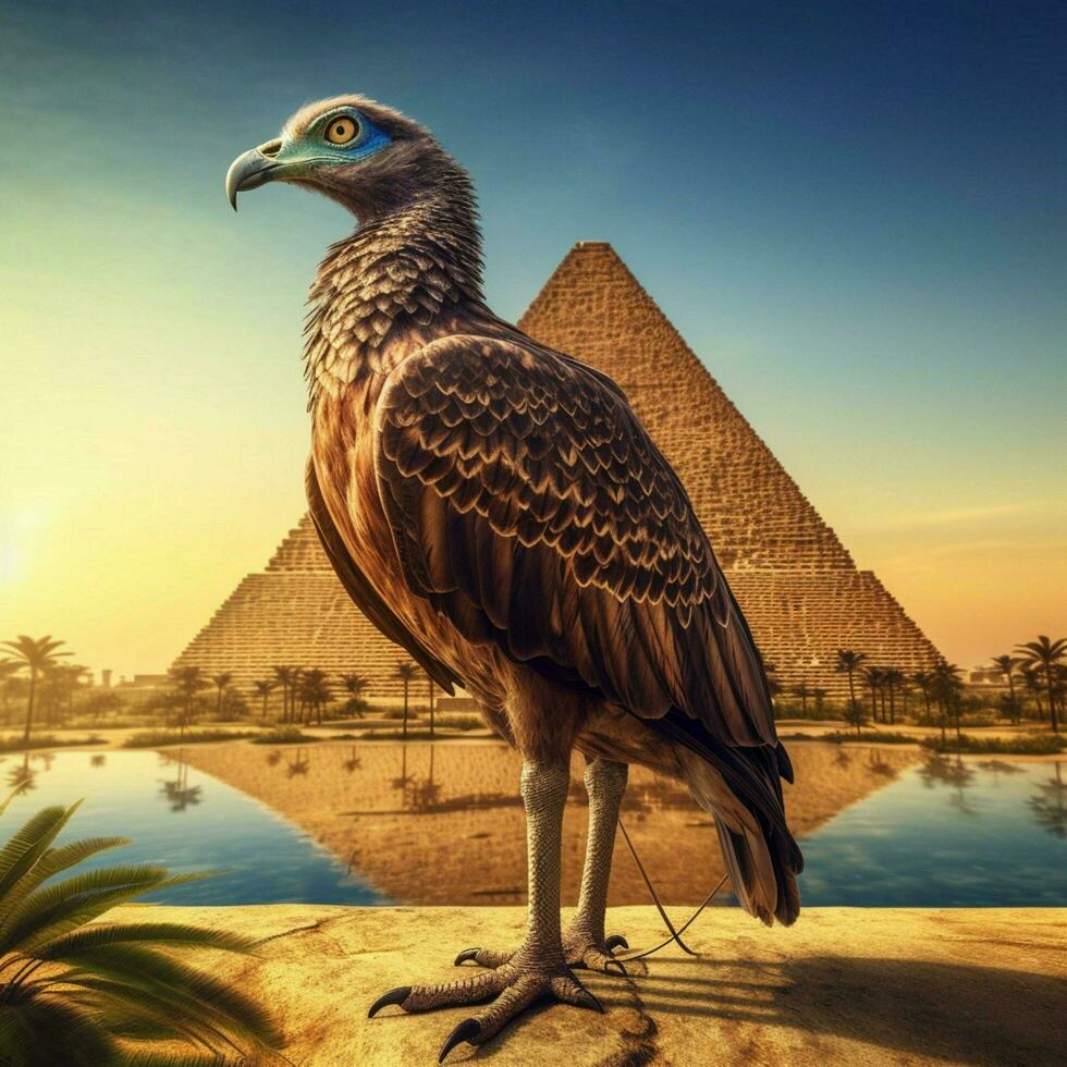 nacional pájaro de Egipto alto calidad 4k ultra hd foto