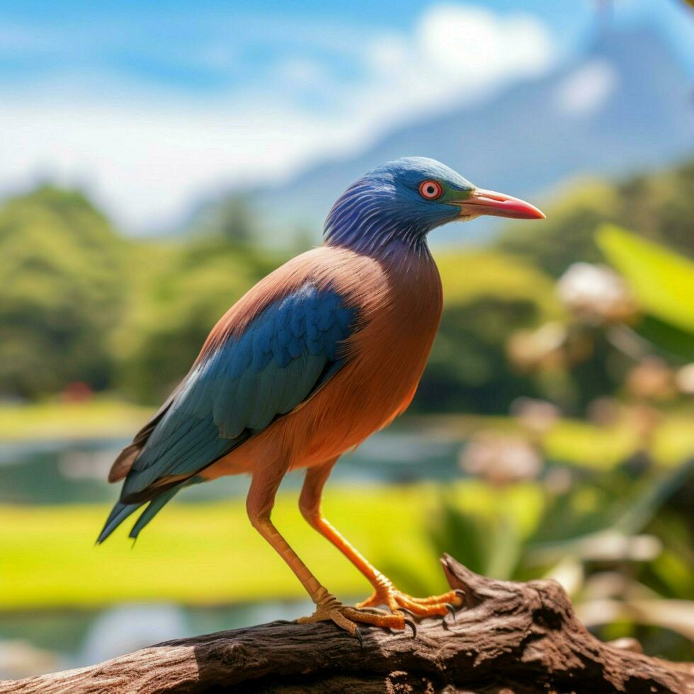 national bird of Mauritius high quality 4k ultra photo