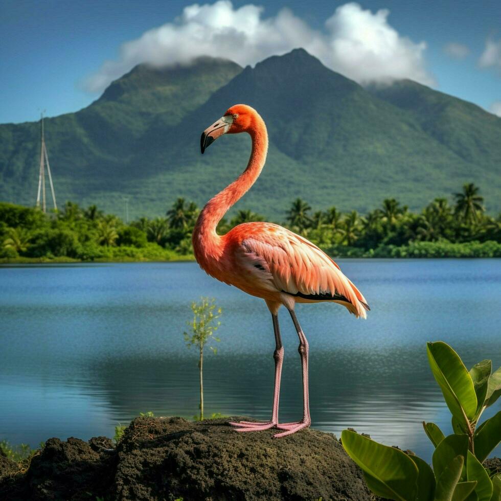 national bird of Mauritius high quality 4k ultra photo