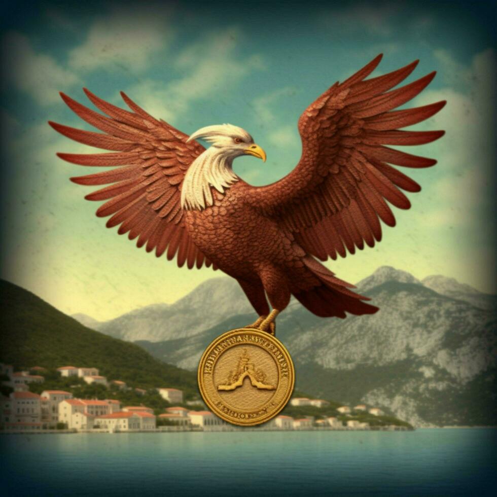 national bird of Montenegro high quality 4k ultr photo