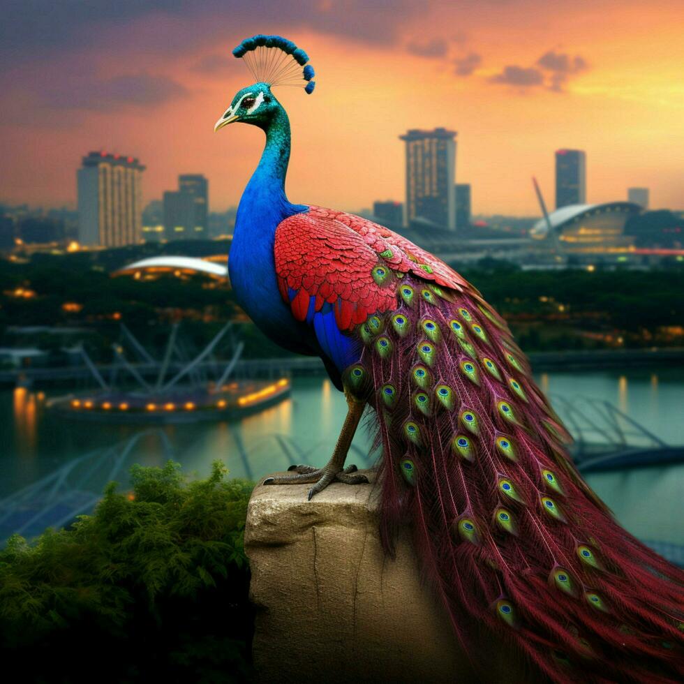 national bird of Singapore high quality 4k ultra photo