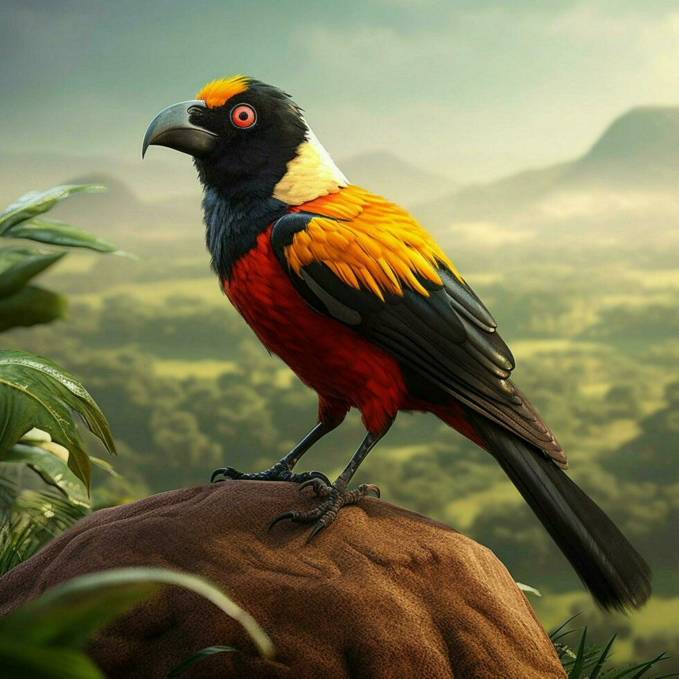 nacional pájaro de Uganda alto calidad 4k ultra hd foto