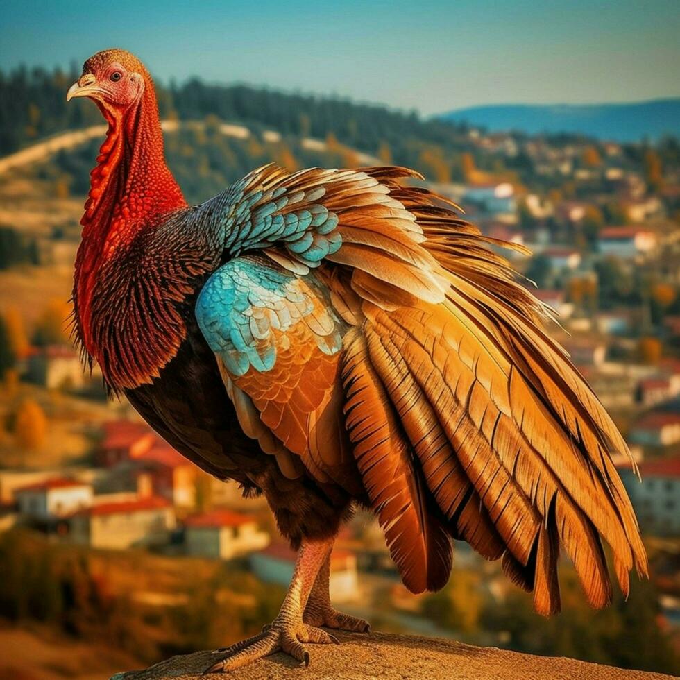 national bird of Turkey high quality 4k ultra hd photo