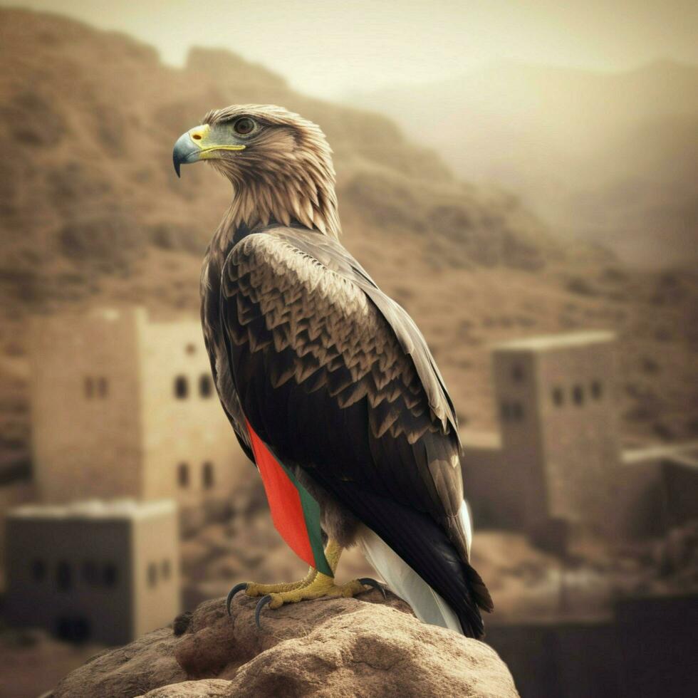 national bird of Yemen high quality 4k ultra hd photo