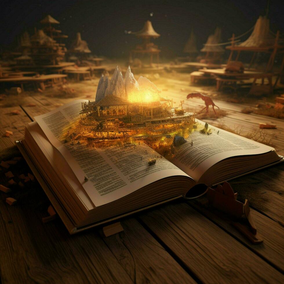 open book high quality 4k ultra hd hdr photo