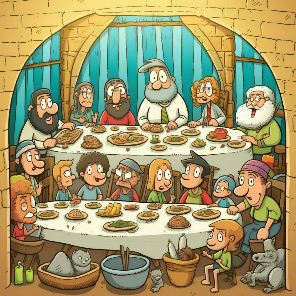 passover cartoons high quality 4k ultra hd hdr photo