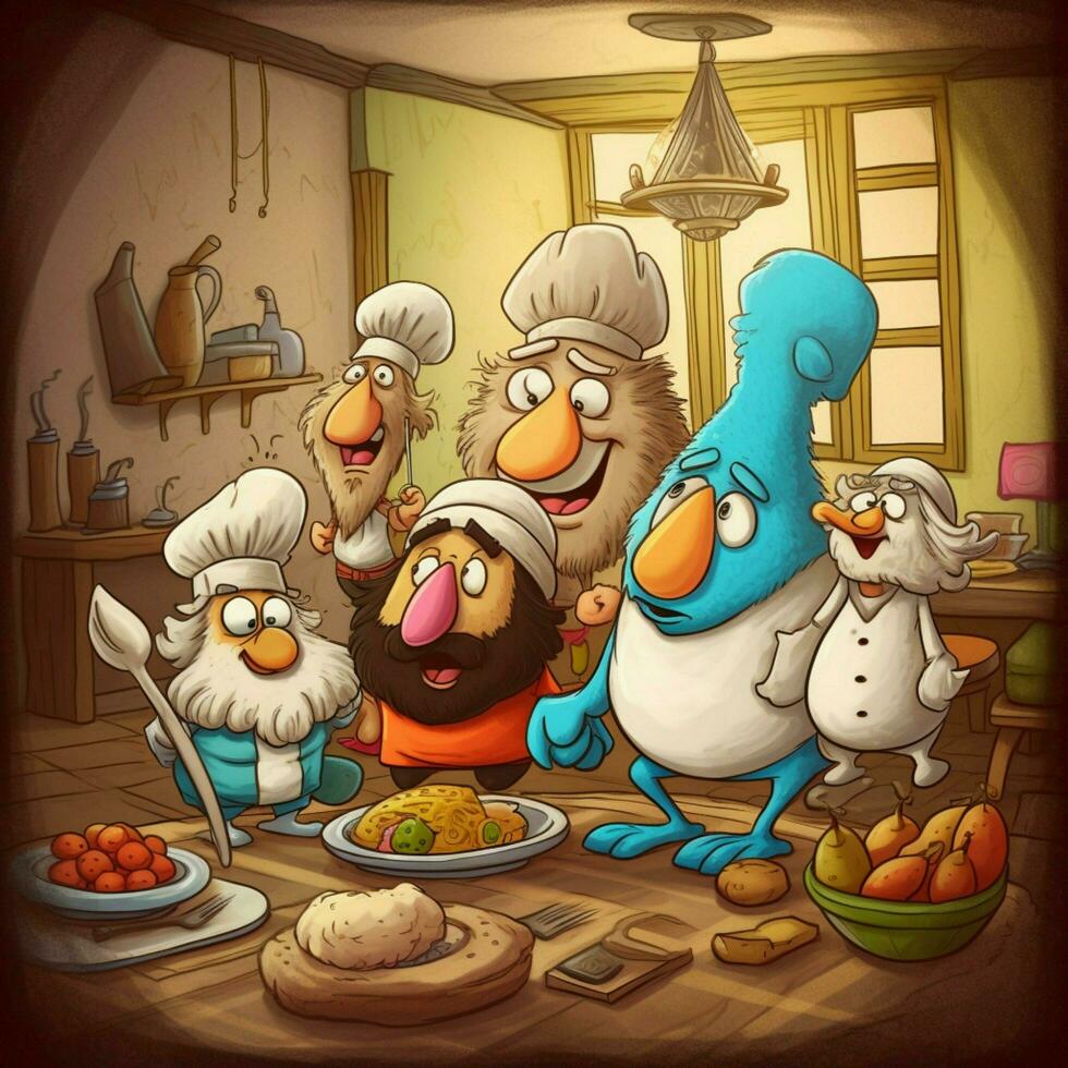 passover cartoons high quality 4k ultra hd hdr photo