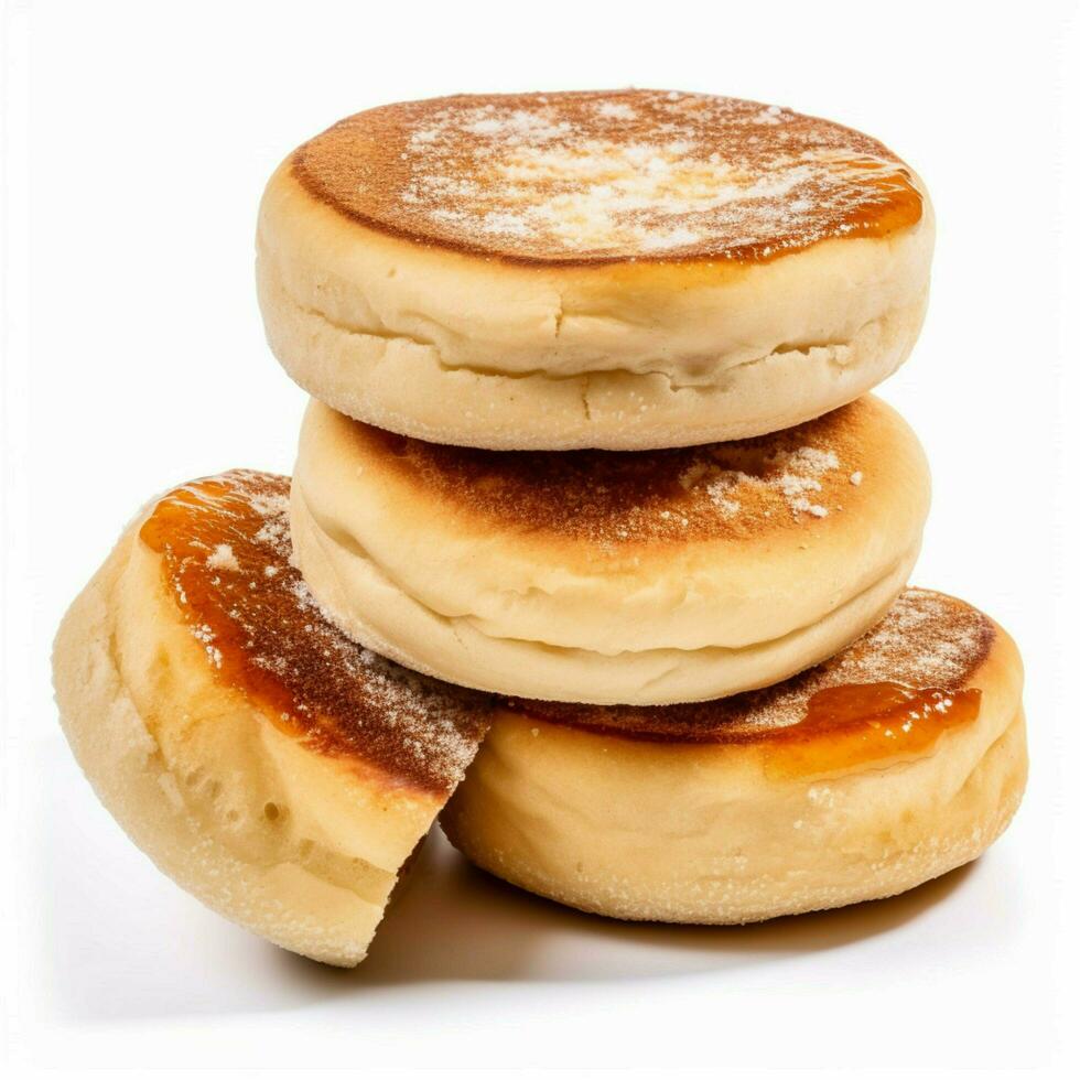 photo of English muffins with no background