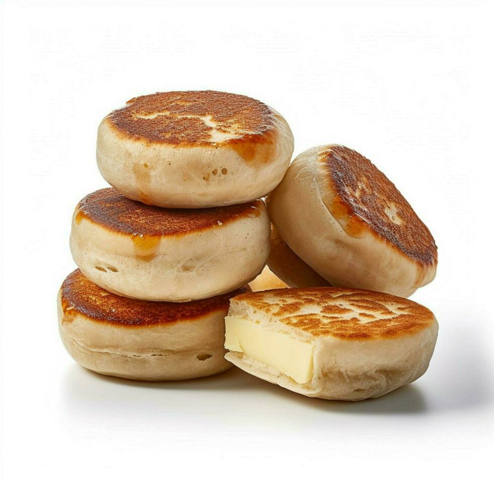 photo of English muffins with no background