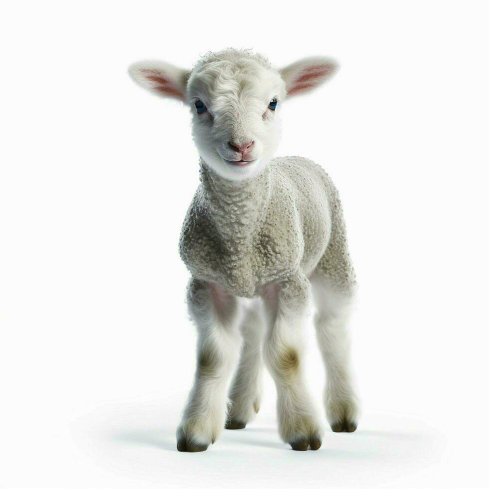 photo of Lamb with no background with white background