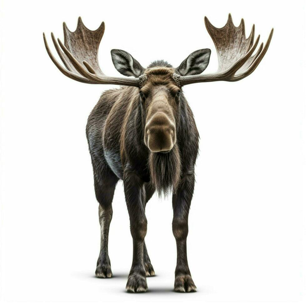 photo of Moose with no background with white back