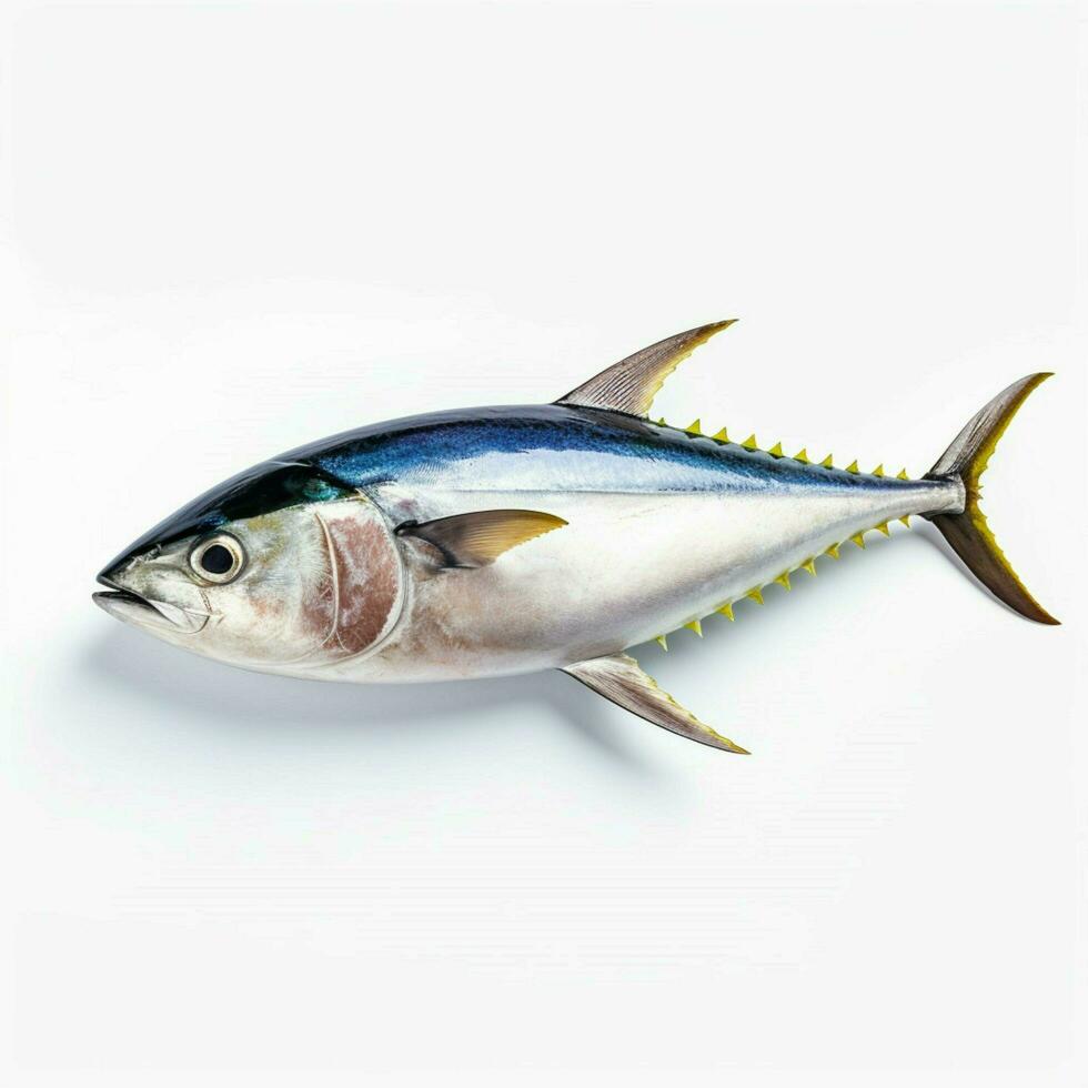 photo of albacore tuna with no background with white
