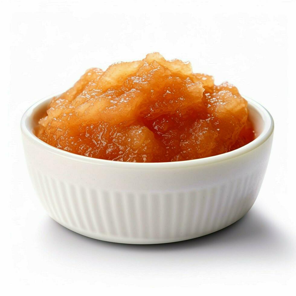 photo of applesauce with no background with white