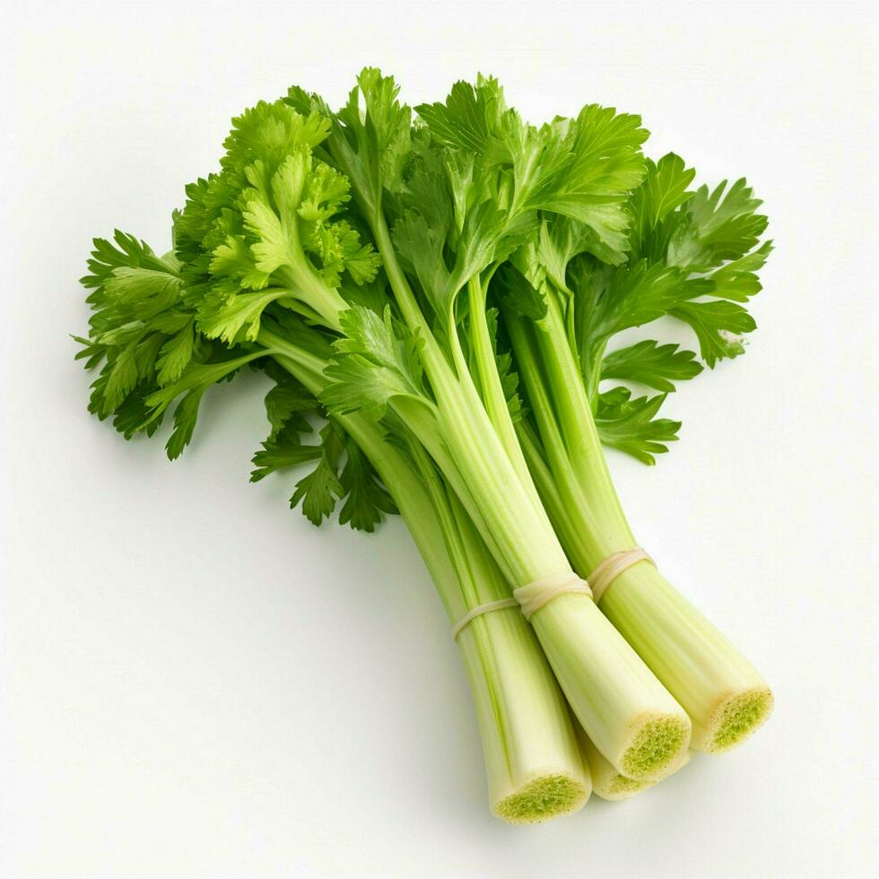 photo of celery with no background with white back