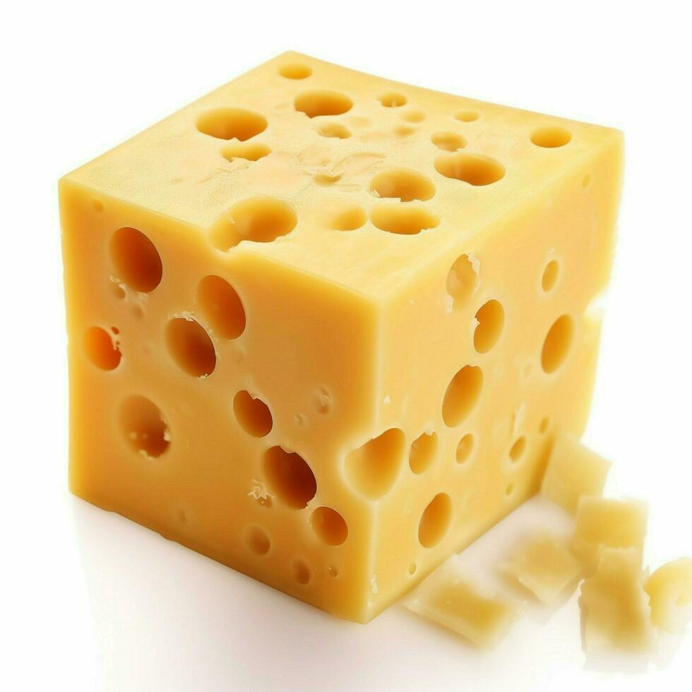 photo of cheese with no background with white back