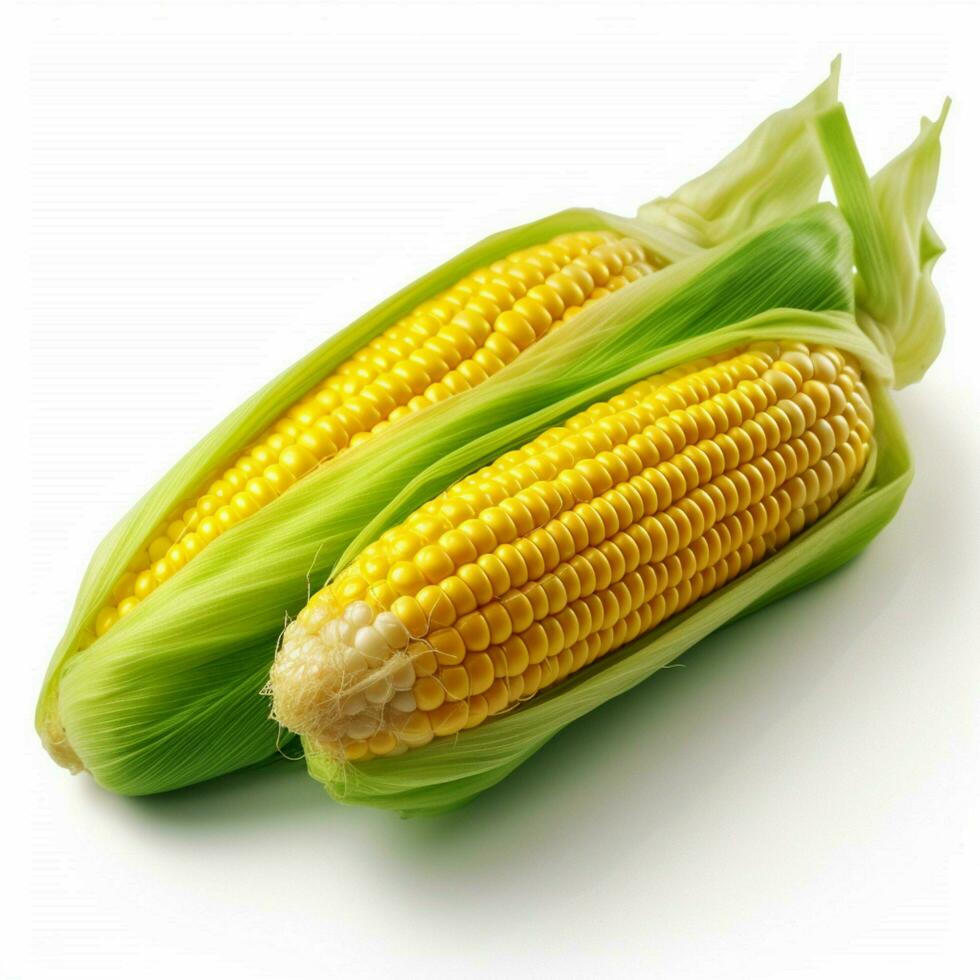 photo of corn with no background with white back