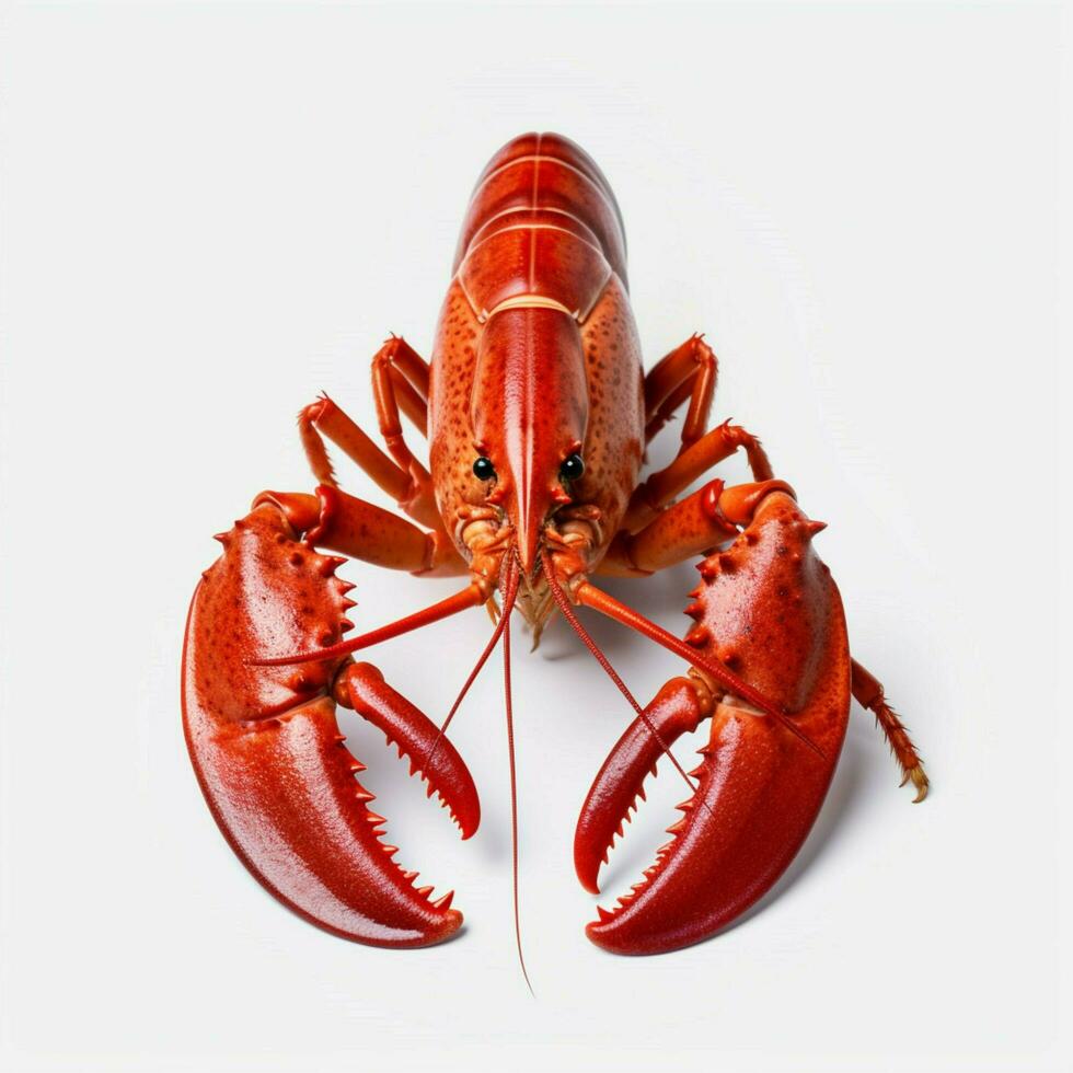 photo of lobster with no background with white back