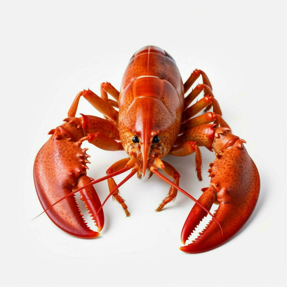 photo of lobster with no background with white back