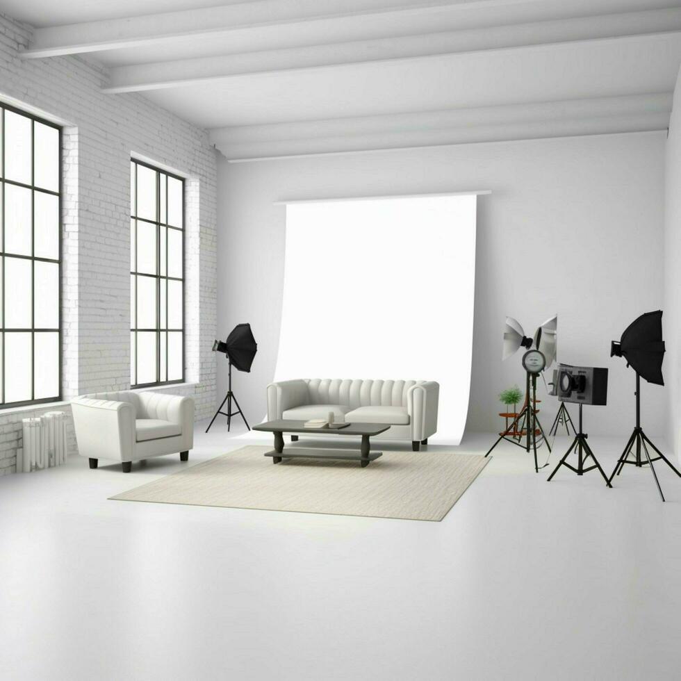 photography studio with white background high quality photo