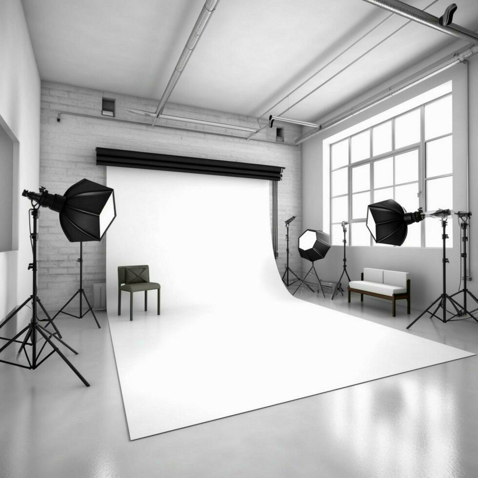 photography studio with white background high quality photo