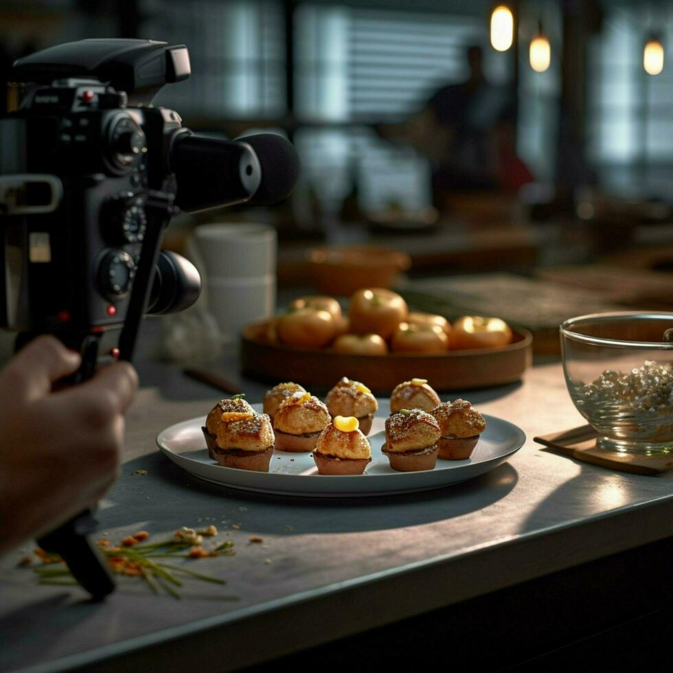 fotorrealista profesional comida comercial fotografía foto